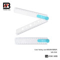 Geometry Shape Folding Plastic Ruler for School Office Stationery